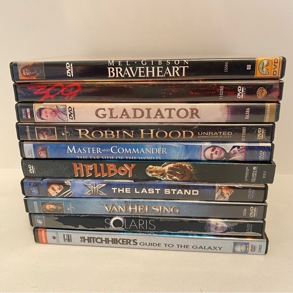 Historical Drama/ Super Hero/ Action Horror/ Science Fiction Movie Bundle 10 DVD